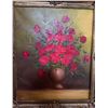 Image 2 : S. Sulcan Signed Oil Painting, Floral Still Life in Ornate Frame