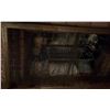 Image 2 : Brick Fireplace With Metal Mesh Screen and Accessories