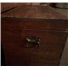 Image 4 : 1940s Wooden Storage Chest with Hinged Lid and Side Handles in Good Condition