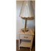 Image 3 : White Twin Bed, Mattress, Nightstand, Dresser With Mirror, Accessories