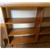 Image 2 : Solid Wood Six-Compartment Open Bookcase Shelf Unit