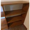 Image 3 : Solid Wood Six-Compartment Open Bookcase Shelf Unit