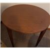 Image 2 : Wooden Oval Side Table with Decorative Carved Legs