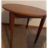 Image 3 : Wooden Oval Side Table with Decorative Carved Legs