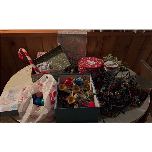 Christmas Ornaments, Garland, Candy Cane Prop, Assorted Holiday Decor