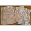 Image 1 : Beige and White Striped Curtain Panels
