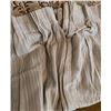 Image 1 : Beige Pinch Pleat Drapes with Subtle Vertical Stripes