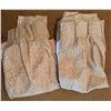 Image 1 : Gold Damask Curtain Panels with Pleated Tops