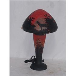 Coyote Howling at Moon - Lamp