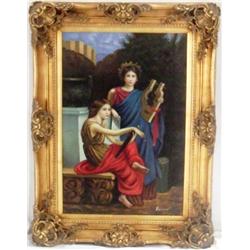 Burnnet "Grecian Ladies w/Harps"