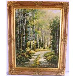 Austen "Forest w/White Trees"