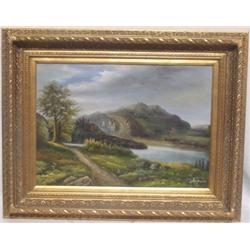 Anyela "Path, Mountains and Lake"