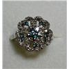 Image 1 : 1.10 Carat Total Weight Blue & White Diamond Ring