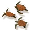 Image 1 : S/3 Small Turtle Wall Plaques