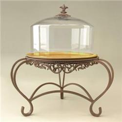 Fleur De Lis Cake Stand Saffron
