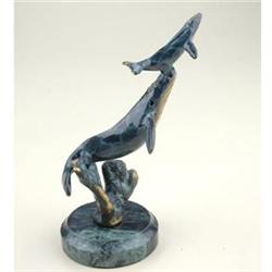 Surfacing Whale with Baby