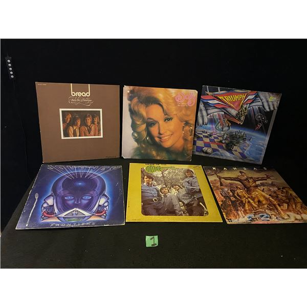6 Record albums LPs various artists