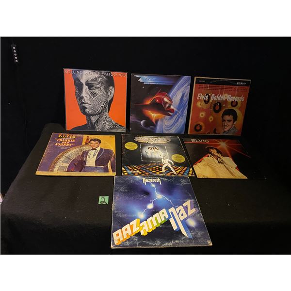 7 Record albums LPs various artists