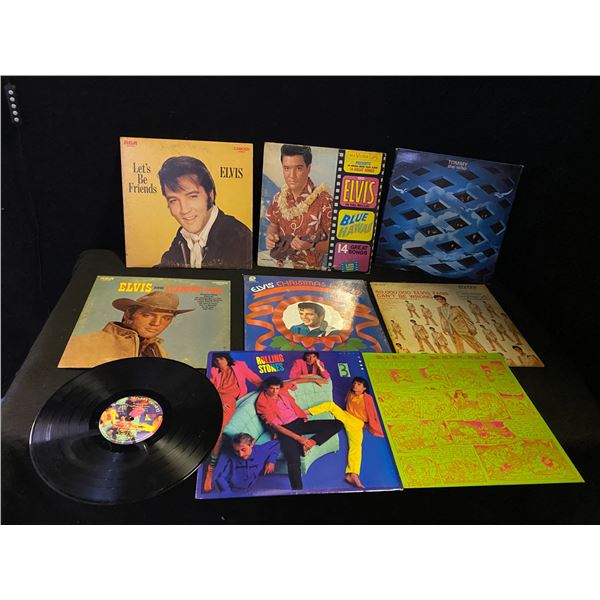 8 Record albums LPs various artists