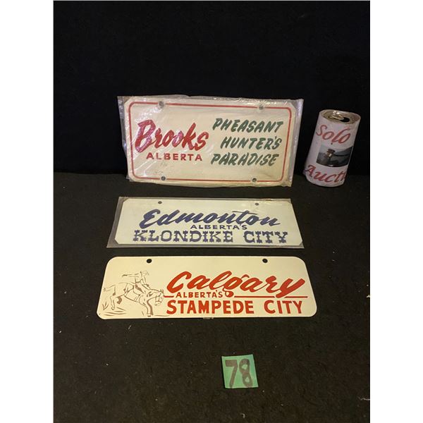 Novelty licence plates