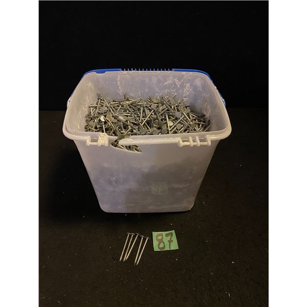Large bin of nails
