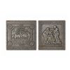 Image 1 : Buderus Cast Iron Plaques 1979 and 1985, Relief Scenes, Marked