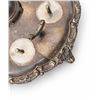 Image 4 : Victorian Silver Plated Egg Cup Stand with Six Cups and Ornate Handle