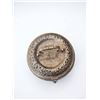 Image 2 : Ornate Round Silver Metal Lidded Box with Handle and Divider