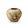 Image 3 : Decorative Gilt Vase with Floral Relief Design, Gold Finish, Leaf Motif