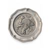 Image 3 : Embossed Pewter Wall Plates with Hunting Dog and Boar Reliefs, Marked NS