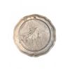 Image 5 : Embossed Pewter Wall Plates with Hunting Dog and Boar Reliefs, Marked NS