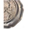 Image 6 : Embossed Pewter Wall Plates with Hunting Dog and Boar Reliefs, Marked NS