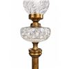 Image 3 : Cut Crystal and Brass Table Lamp with Ornate Pedestal Base