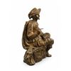 Image 4 : Bronze Sculpture of Seated Artist With Palette and Brush, Classical Attire
