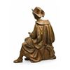 Image 5 : Bronze Sculpture of Seated Artist With Palette and Brush, Classical Attire