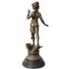 Image 2 : Bronze Statue of Female Figure on Ornate Base