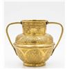 Image 2 : Middle Eastern Brass Vessels, Circa 1900, Includes Two-Handled Vase