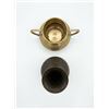 Image 4 : Middle Eastern Brass Vessels, Circa 1900, Includes Two-Handled Vase