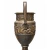 Image 4 : Patinated Bronze Krater Urns on Marble Bases with Figural Relief Decoration