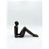 Image 3 : Modern Bronze Seated Abstract Human Figure Sculpture