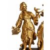 Image 3 : Ornate Gilt Bronze Mantel Clock with Female Figure and Bird, Roman Numeral Dial