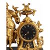 Image 4 : Ornate Gilt Bronze Mantel Clock with Female Figure and Bird, Roman Numeral Dial