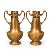 Image 1 : ARGENTOR Vienna Bronze Classical Style Urns with Garlands and Floral Detail