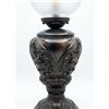 Image 2 : Black Metal Cherub Table Lamps with Frosted Glass Shades and Ornate Bases