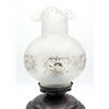 Image 3 : Black Metal Cherub Table Lamps with Frosted Glass Shades and Ornate Bases