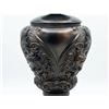 Image 4 : Black Metal Cherub Table Lamps with Frosted Glass Shades and Ornate Bases