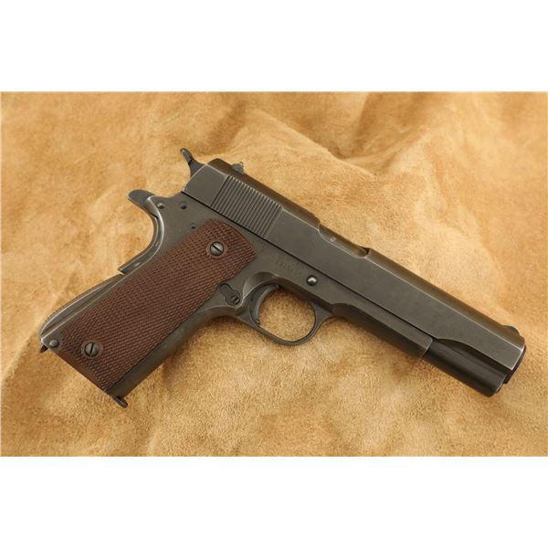 WWII US Remington Rand 1911A1 1911-A1 .45 ACP Military Semi-Automatic Pistol, 1943 C&R