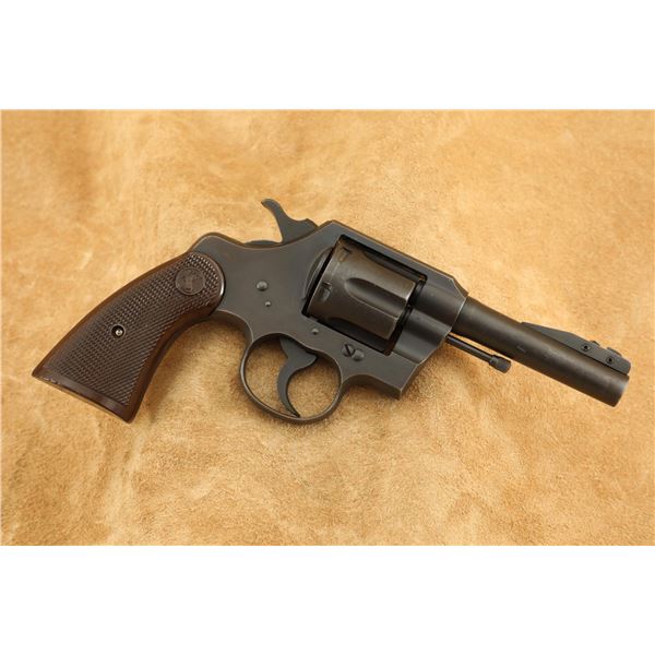 WWII Colt Commando 4" Parkerized .38 Special SA/DA Double Action Revolver, 1943 C&R