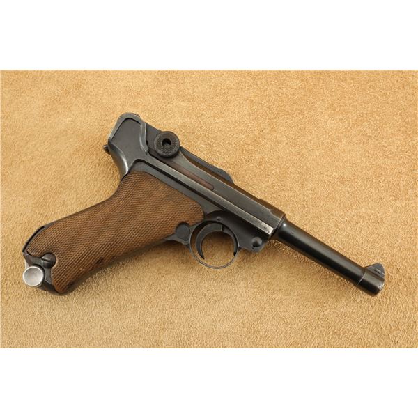 Matching WWII German Mauser byf 42 Luger 4" 9mm Military Semi-Automatic Pistol, 1942 C&R