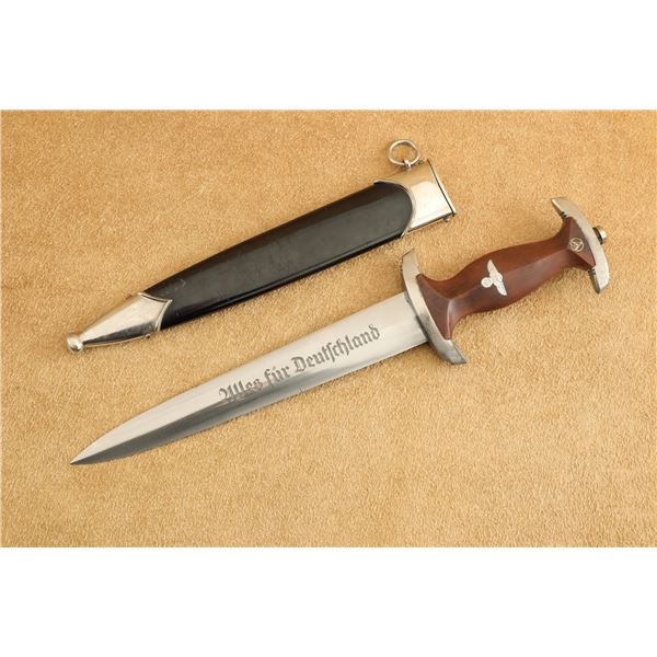 German WW2 Arthur Schuttelhofer RZM M7/13 SA Dress Dagger, NSKK Black Sheath